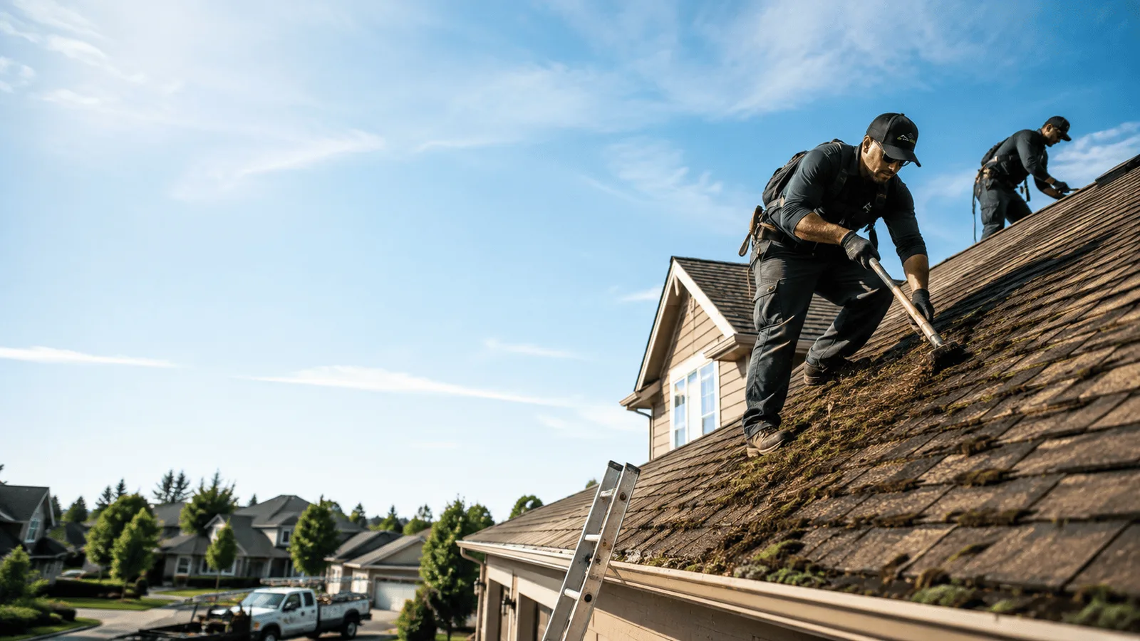 Roof Moss Removal in Modesto, IL near me
